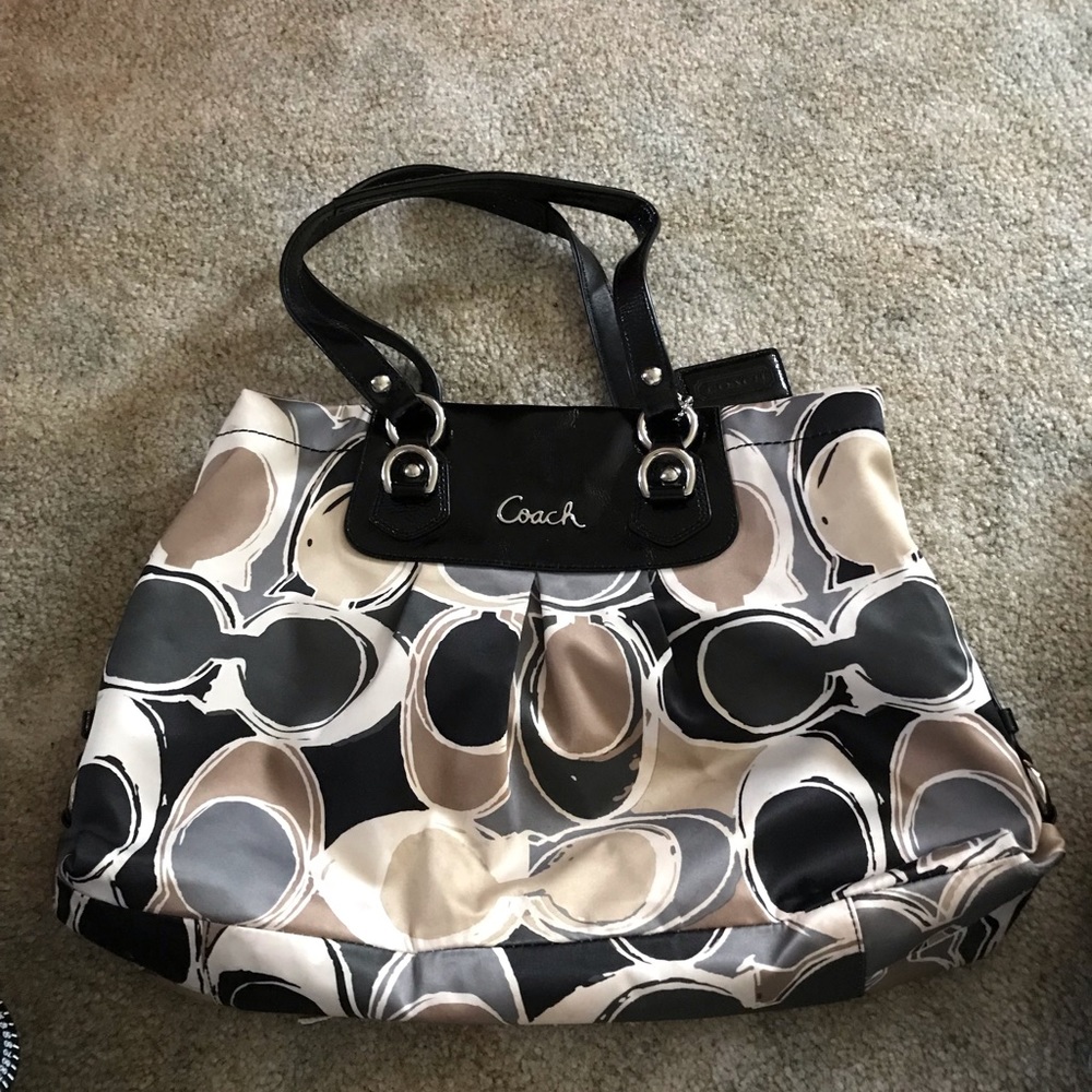 Satin shoulder bag